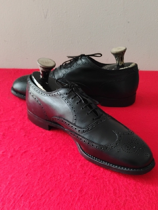 Alden Black Wingtip Brogue Oxfords